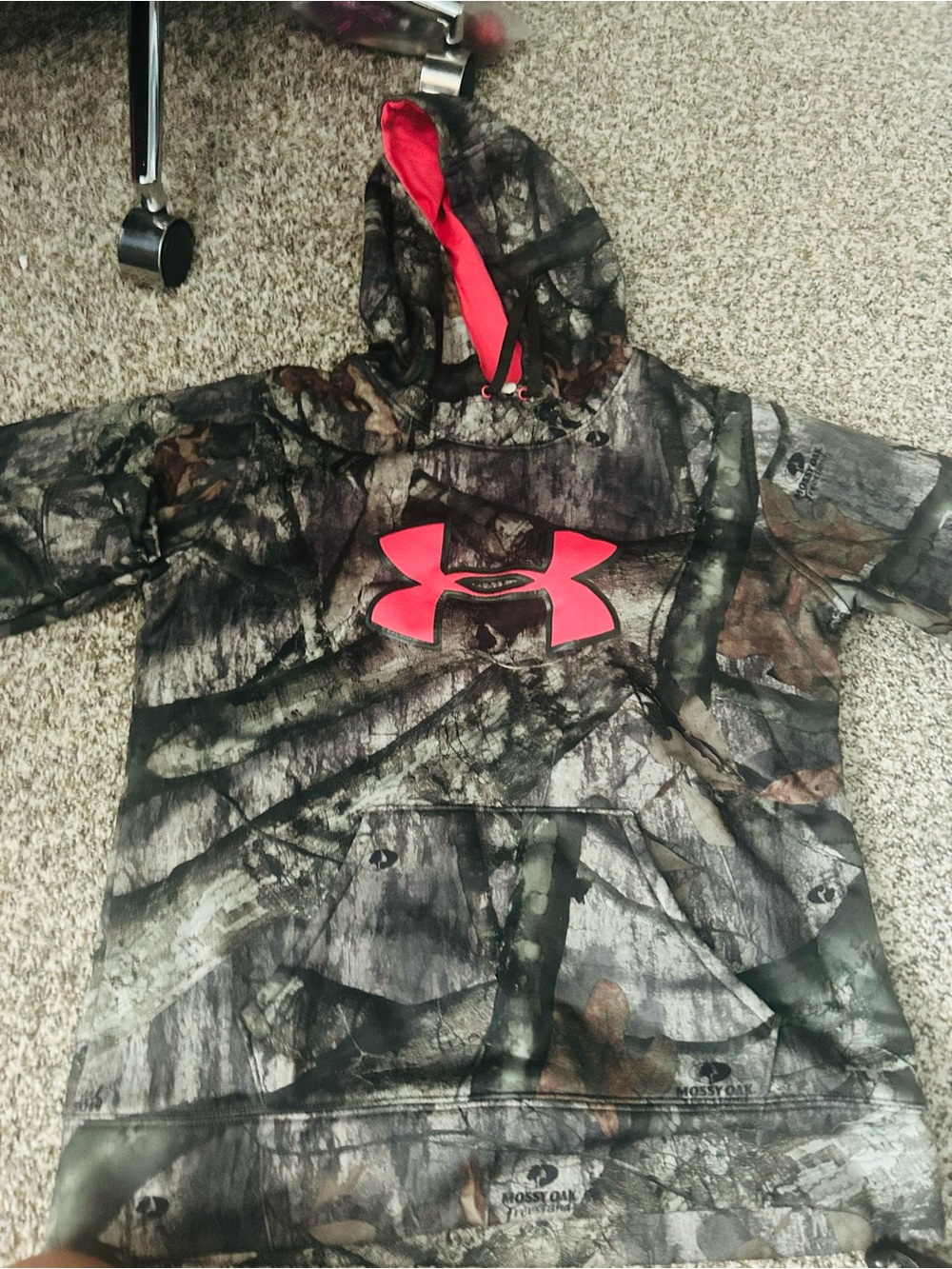 Mossy Oak Under Armour Big Pink Camo Hoodie